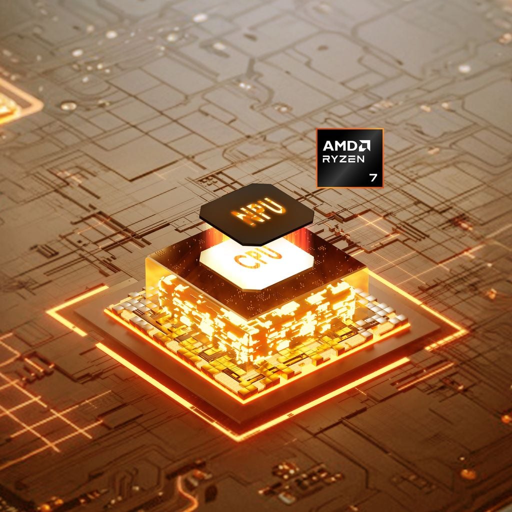 laptop MSI Venture A15 sở hữu cấu hình ryzen 7 mạnh mẽ xử lý mọi tác vụ