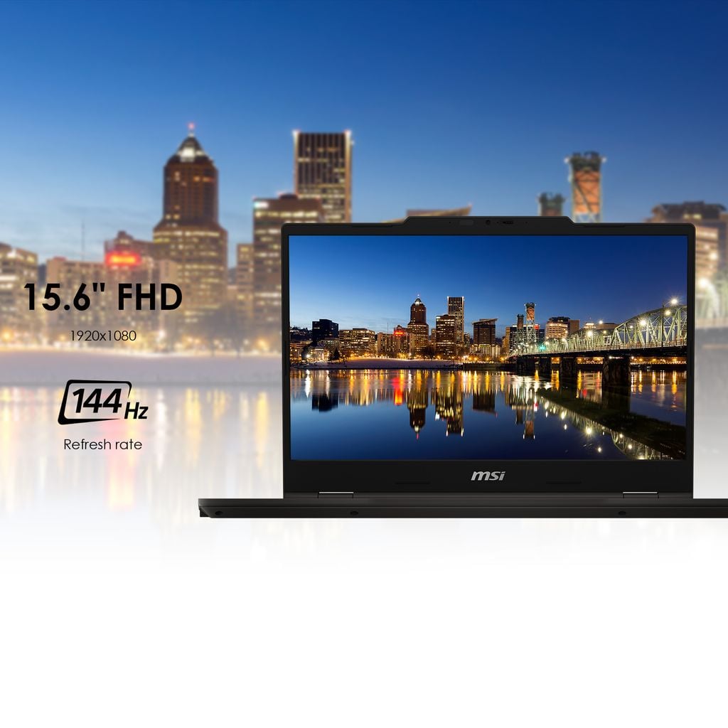 laptop MSI Venture A15 màn hình full hd hiển sắc nét