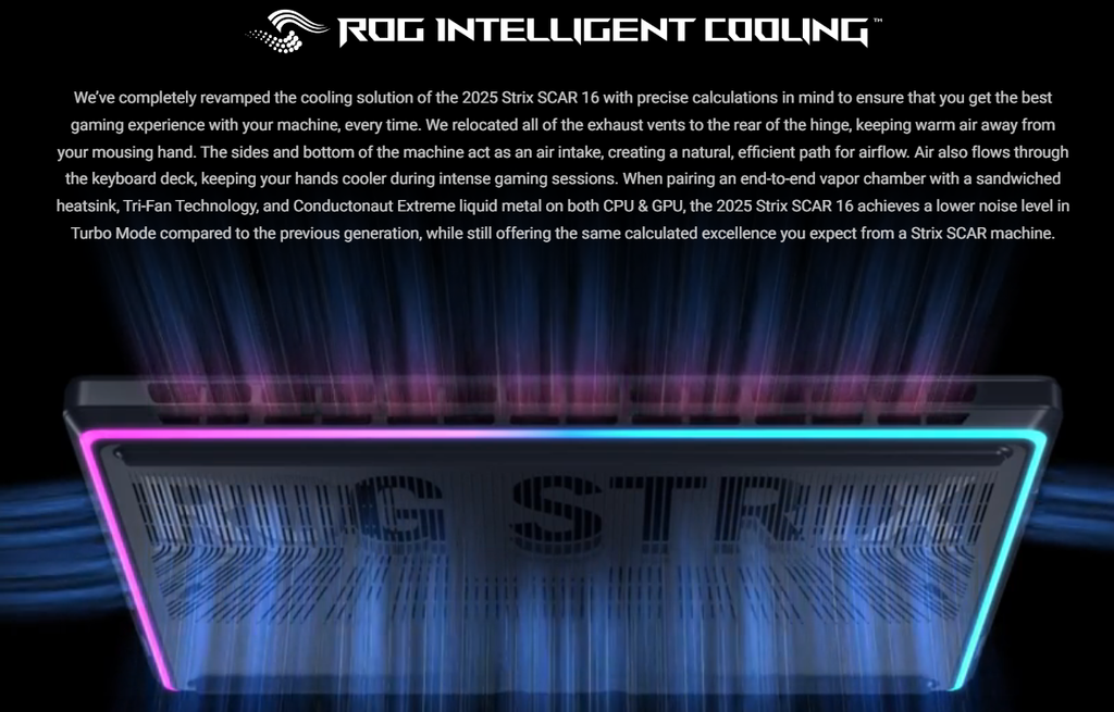 Tản nhiệt Laptop Gaming Asus ROG Strix SCAR 16 G635LR-RW118W