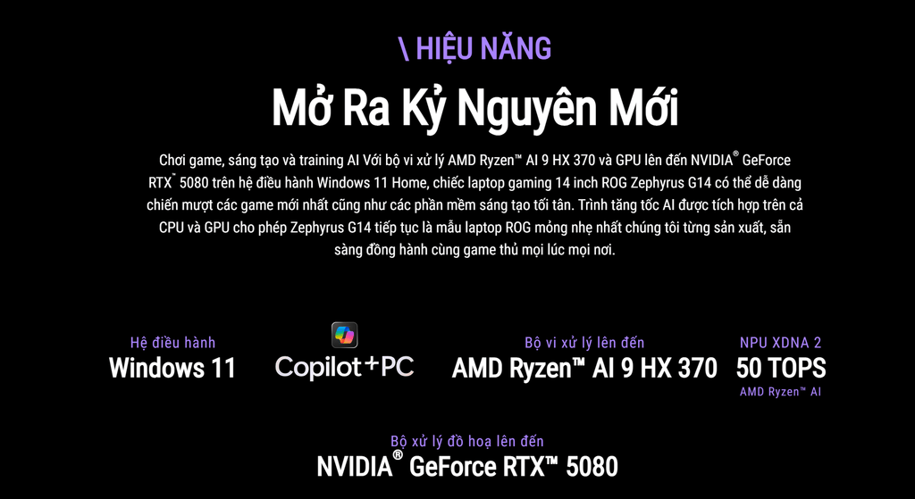 Card đồ hoạ Laptop Gaming Asus ROG Zephyrus G14 GA403WM-QS051WS