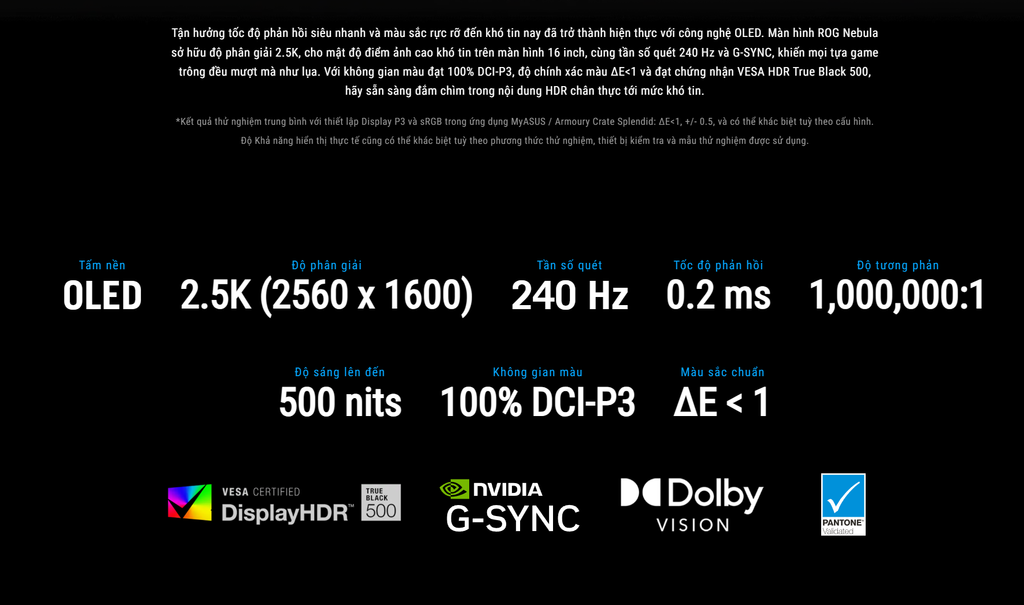 Màn hình Oled Laptop Gaming Asus ROG Zephyrus G16 GU605CR-QR137W