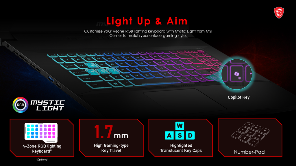 Thiết kế Laptop Gaming MSI Katana 15 HX B14WFK 025VN