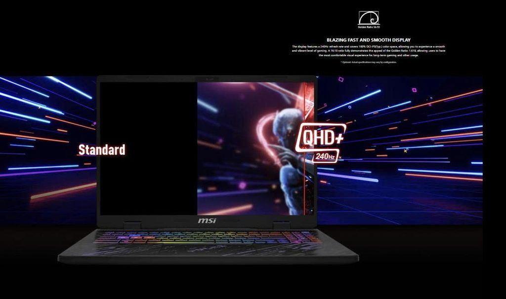 màn hình Laptop Gaming MSI Pulse 16 AI C1VGKG 061VN