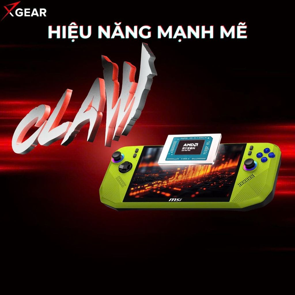 MSI Claw A8 là vi xử lý mạnh mẽ với AMD Ryzen™ Z2 Extreme