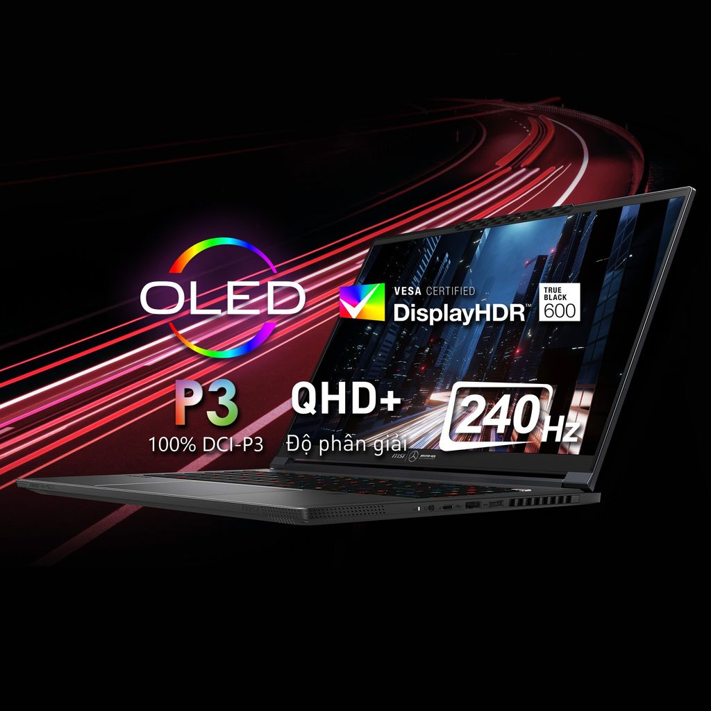 Màn hình OLED QHD+ siêu mượt, màu sắc chuẩn điện ảnh