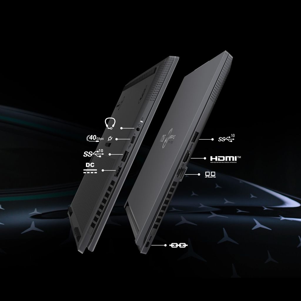 MSI Stealth A16 Mercedes AMG AI+ A3XWGGG 032VN được trang bị đầy đủ