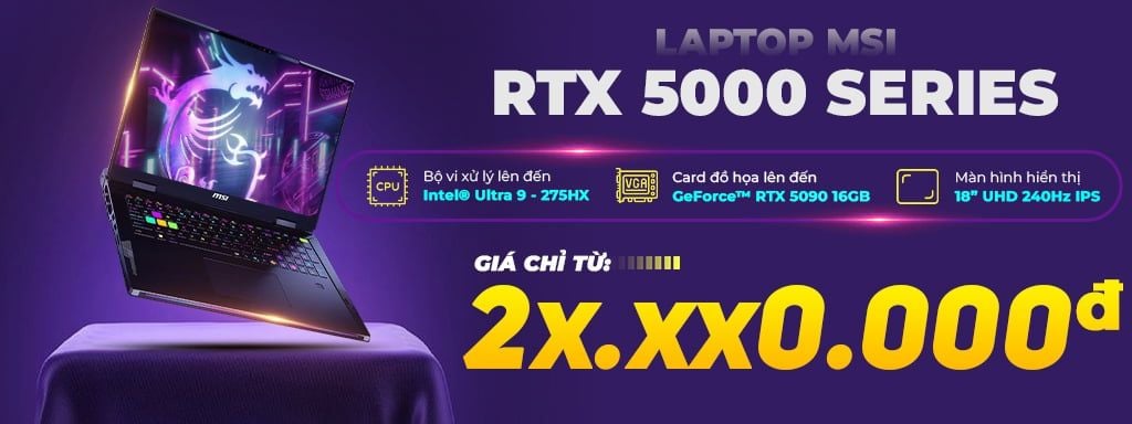 Laptop MSI RTX 5000