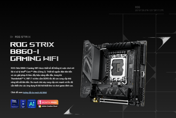 Xgear Mainboard ASUS ROG STRIX B860-I GAMING WIFI