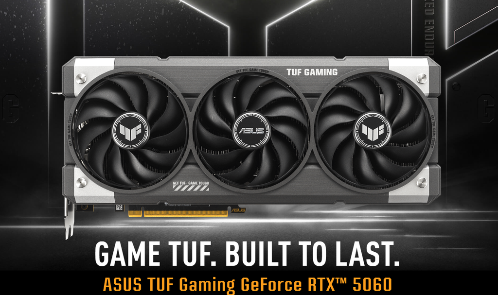 Xgear Card màn hình ASUS TUF Gaming GeForce RTX 5060 OC 8GB GDDR7
