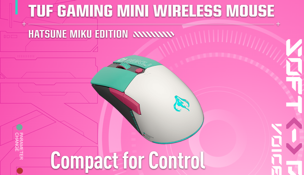 Xgear Chuột ASUS TUF Gaming Mini Wireless Mouse Hatsune Miku Edition