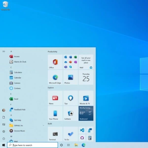 Giao diện Windows 10