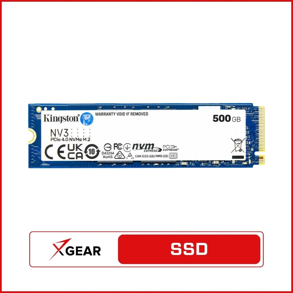 PC Bi5-406 Cleanup có ổ cứng SSD Kingston NV3 NVMe PCIe Gen 4.0 500GB truy xuất dữ liệu nhanh chóng