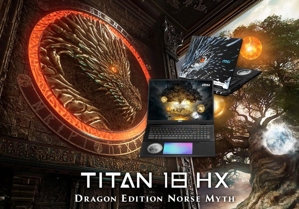 Laptop Gaming MSI Titan 18 HX AI A2XWJG 034VN Dragon Edition Norse Myth
