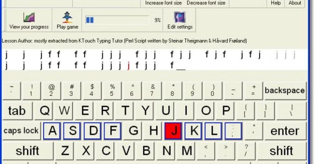game tập gõ phím nhanh Type Faster