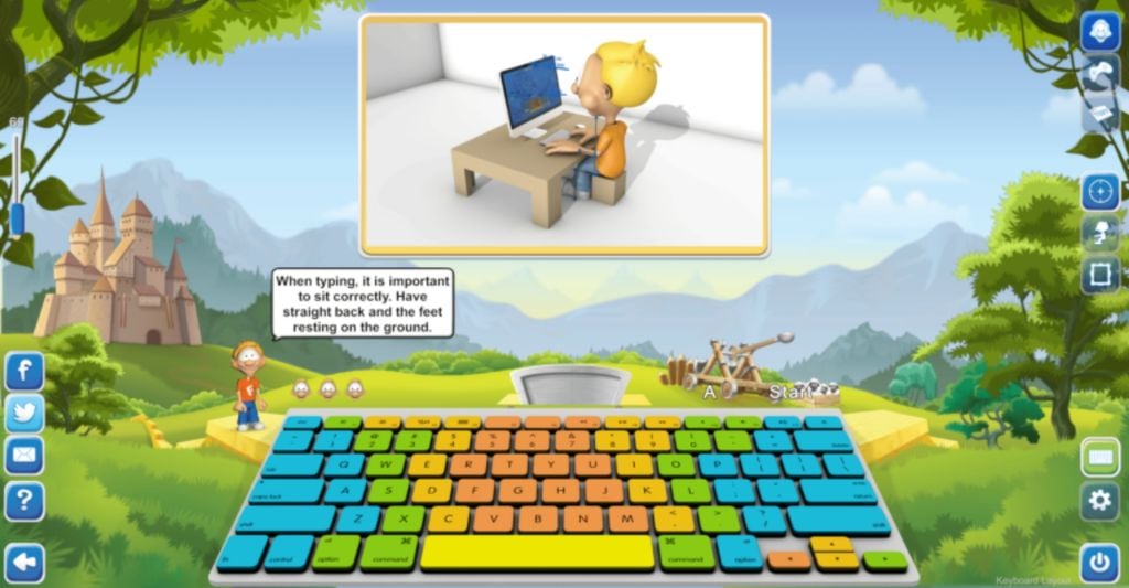 game luyện đánh máy nhanh Typing Fingers