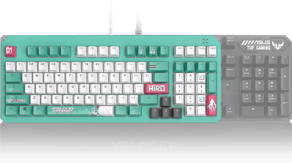 Xgear Bàn phím ASUS TUF Gaming K3 Gen II Hatsune Miku Edition