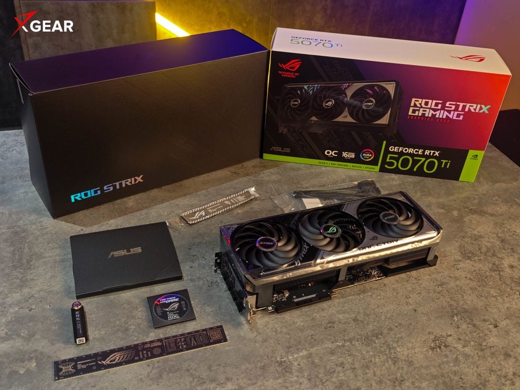 Vga Asus ROG Strix GeForce RTX 5070 Ti 16GB GDDR7 OC Edition (ROG-STRIX-RTX5070TI-O16G-GAMING)