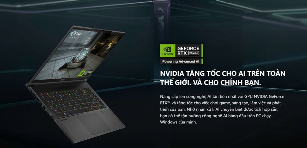 Xgear Laptop Gaming MSI Stealth A16 AI+ A3XWHG 085VN