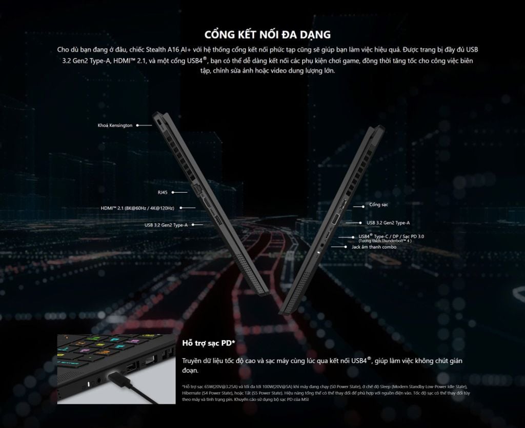 Xgear Laptop Gaming MSI Stealth A16 AI+ A3XWHG 085VN