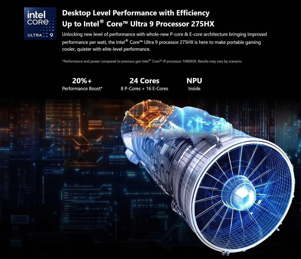 Xgear Laptop Gaming MSI Vector 16 HX AI A2XWHG 010VN