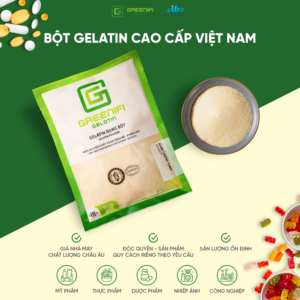 GELATIN CAO CẤP VIỆT NAM - TỰ HÀO SẢN PHẨM VIỆT NAM
