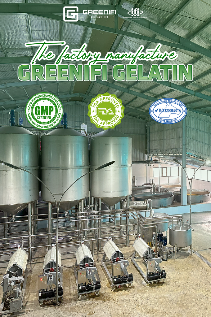 GREENIFI GELATINE PRODUCTION PLANT DELIVERS VIETNAMESE PRODUCTS TO INTERNATIONAL STANDARDS