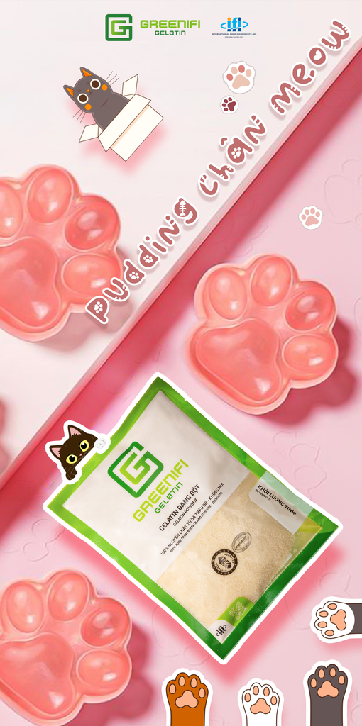 MÓN NGON TỪ GELATIN: PUDDING CHÂN MÈO NÚNG NÍNH, BÉO NGẬY VẠN NGƯỜI MÊ🍮🐱