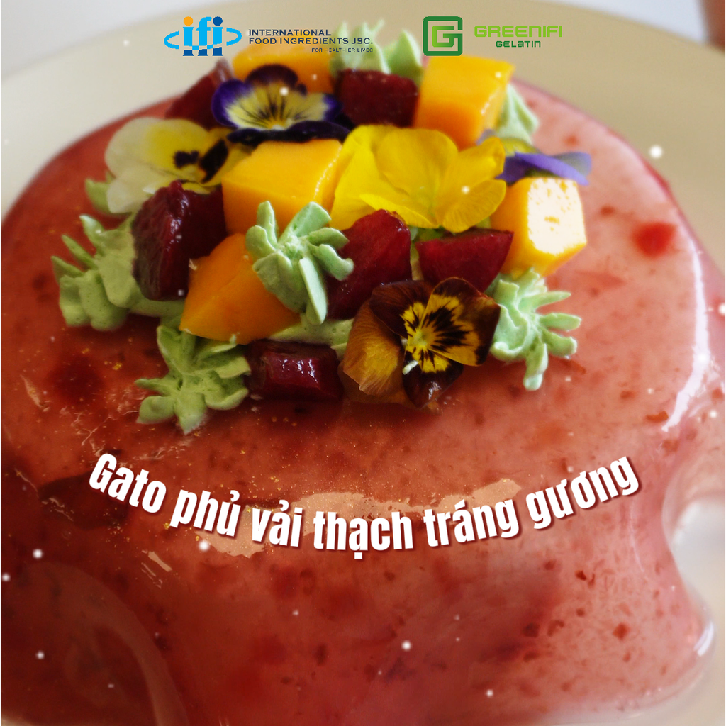 “PHỦ” VẢI THẠCH CHO BÁNH GATO – XU HƯỚNG MỚI LÀM THỢ BÁNH MÊ MẨN