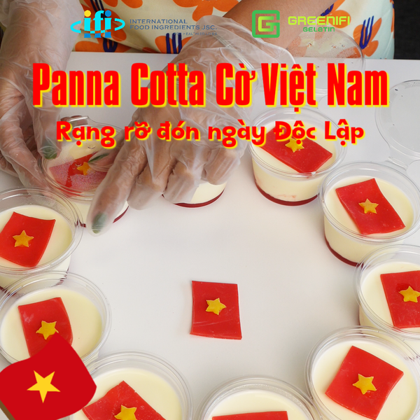 PANNA COTTA CỜ VIỆT NAM - RẠNG RỠ ĐÓN NGÀY ĐỘC LẬP