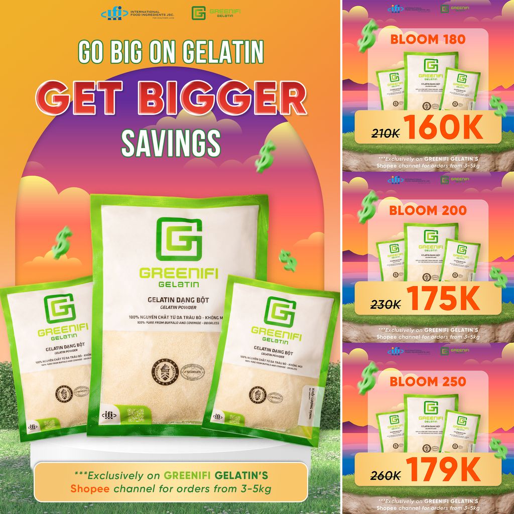 GO BIG ON GELATIN – GET BIGGER SAVINGS!