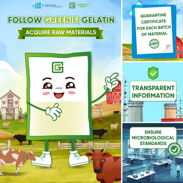 FOLLOW GREENIFI GELATIN'S JOURNEY OF SOURCING RAW MATERIALS