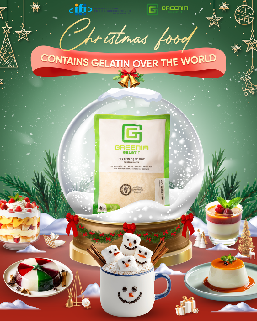 3 Christmas recipe ideas made with Gelatin