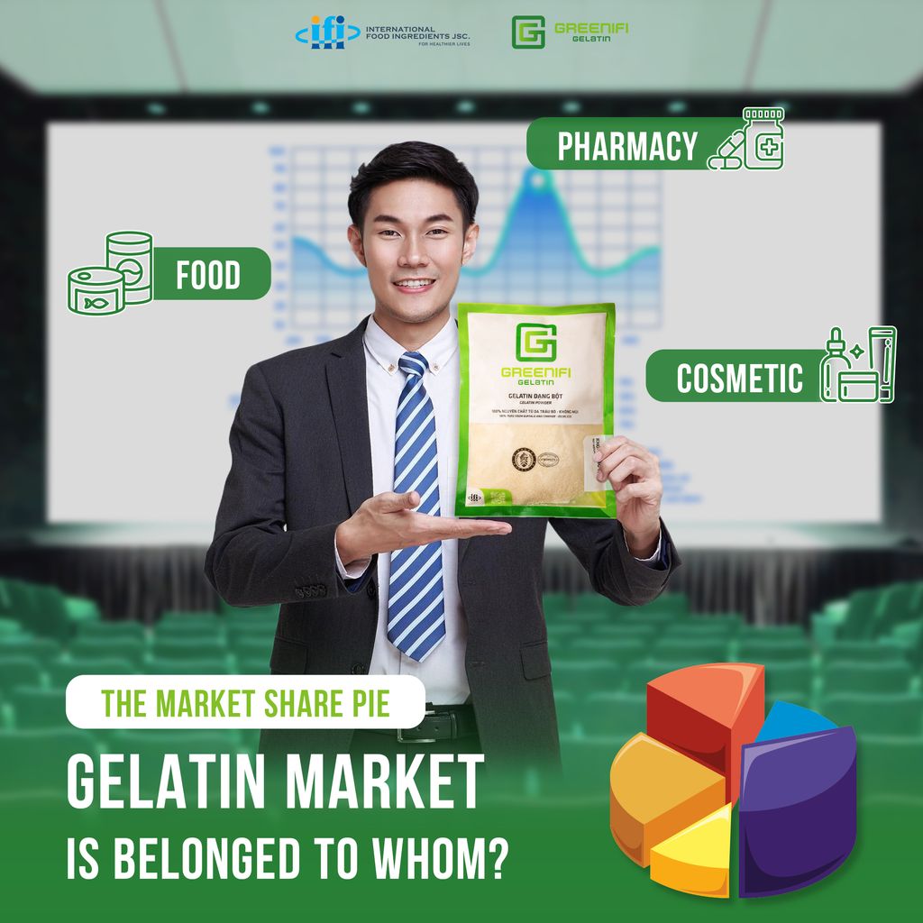 THE MARKET SHARE PIE OF THE GELATIN INDUSTRY: WHICH GIANTS ARE TAKING THE BIGGEST PIECES?
