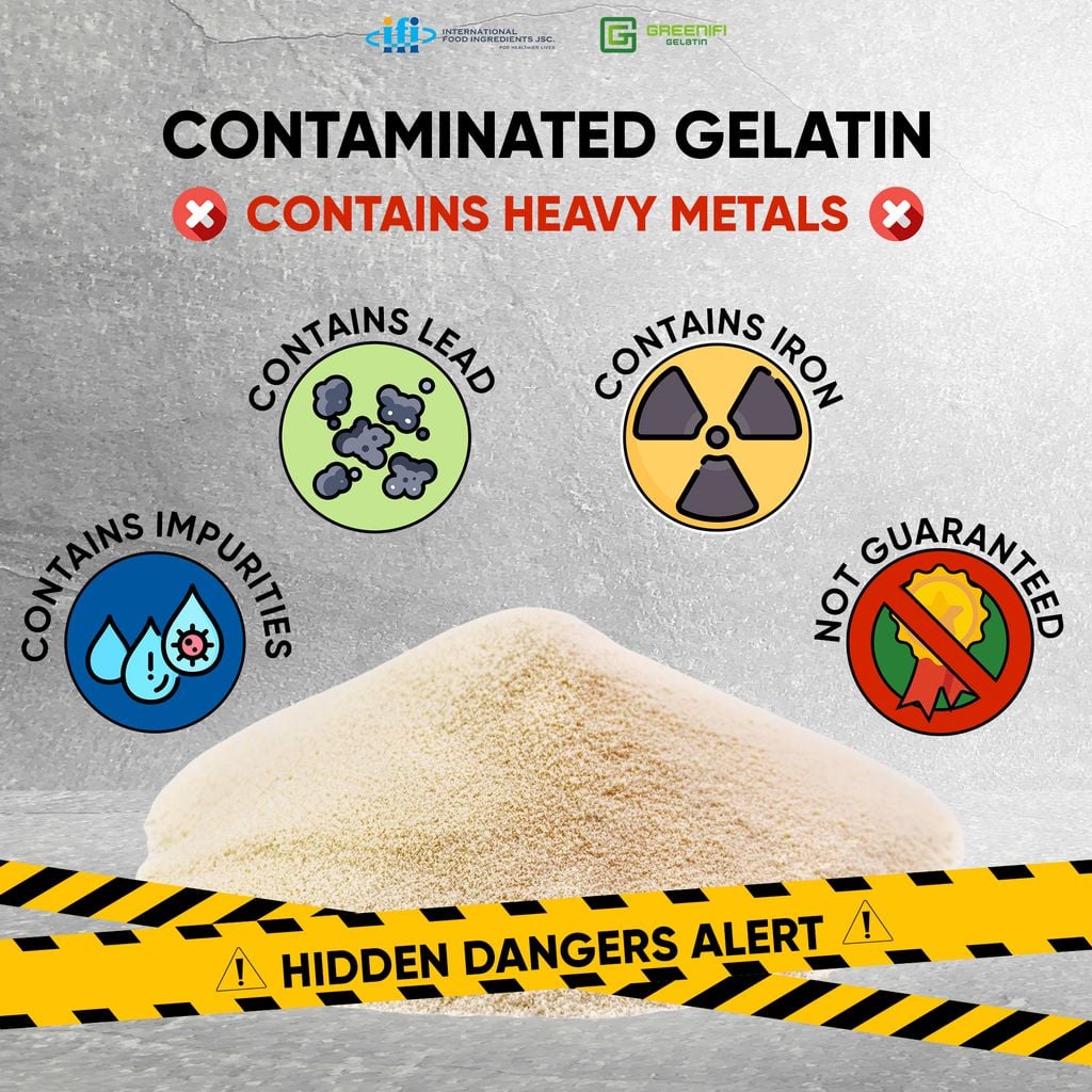 WARNING: GELATIN CONTAINING HEAVY METALS – A POTENTIAL DANGER FOR MANUFACTURERS AND CONSUMERS