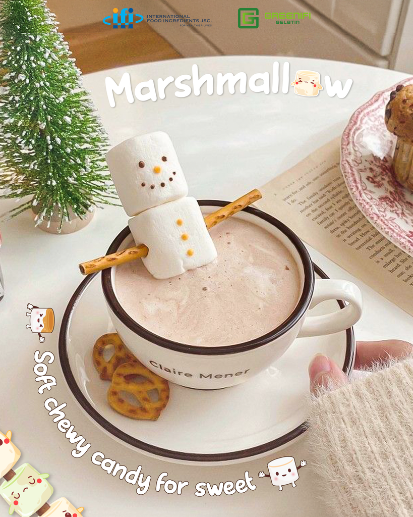 MAKING SOFT AND SWEET MARSHMALLOWS AT HOME WITH GREENIFI GELATIN
