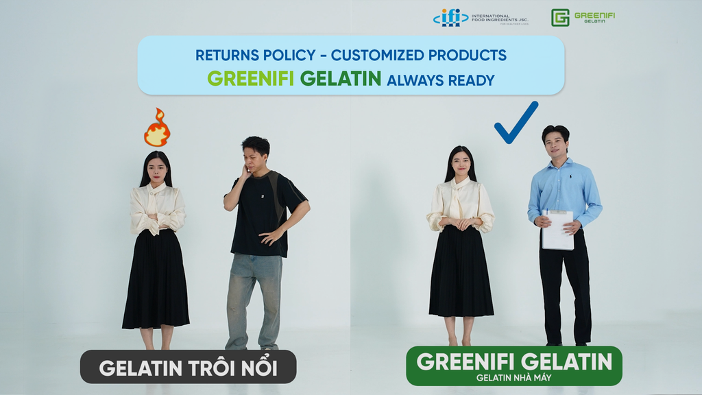 EPISODE 1: RETURNS POLICY - CUSTOMIZED PRODUCTS - GREENIFI GELATIN ALWAYS READY