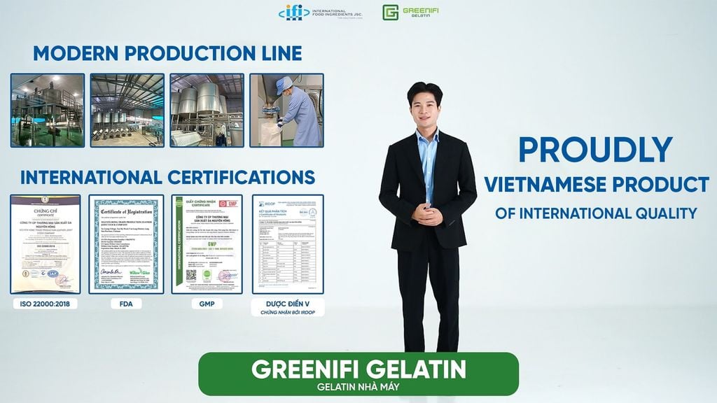 GREENIFI GELATIN – A TRUSTED PARTNER, A SUSTAINABLE PRODUCTION SOLUTION.