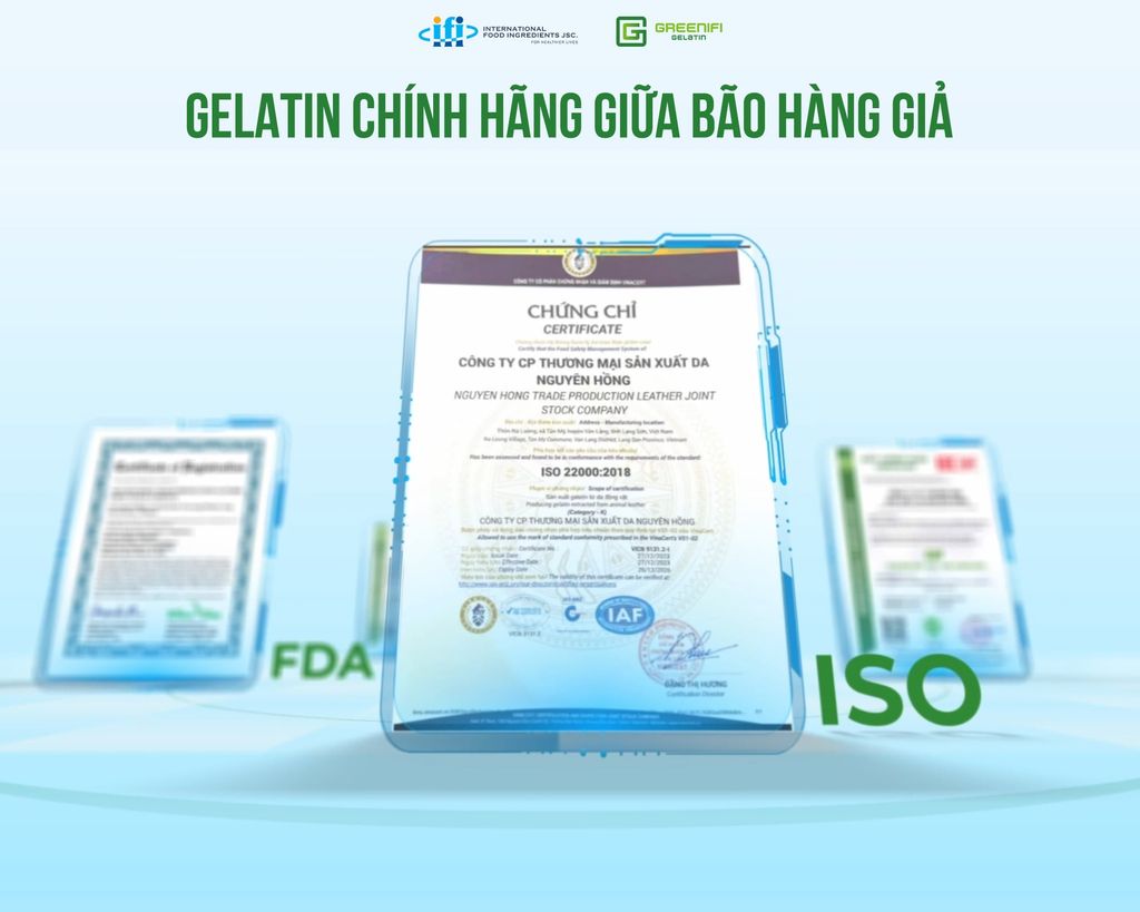 GELATIN CHÍNH HÃNG TRONG CƠN 
