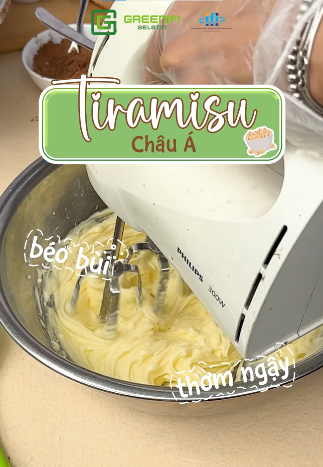 ✨Asian-inspired Tiramisu with Greenifi Gelatine - unique, refreshing, and bursting with flavors! ✨