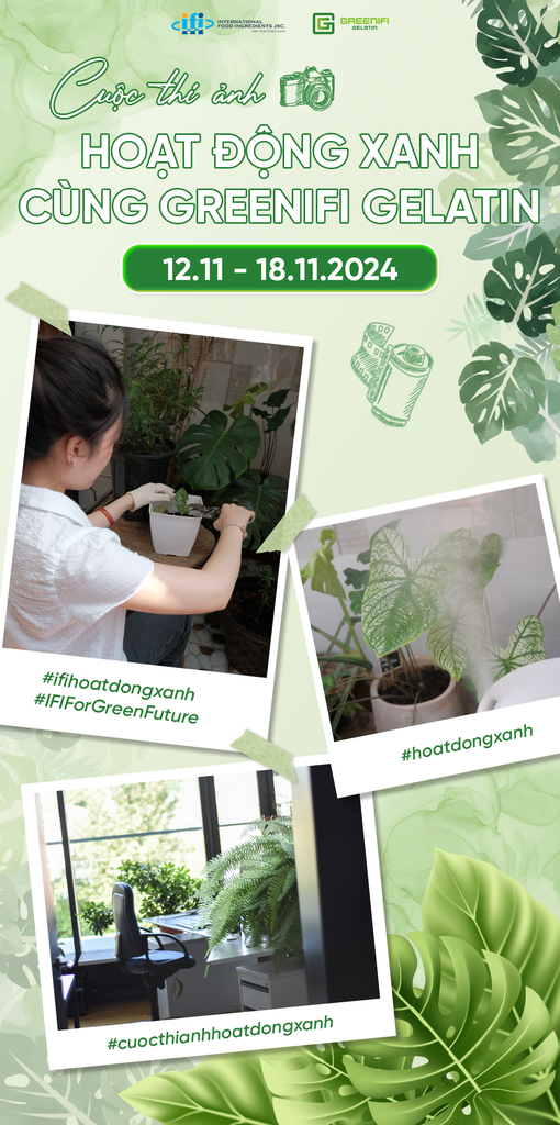 🌿 “HOẠT ĐỘNG XANH CÙNG GREENIFI GELATIN” – NHỮNG KHOẢNH KHẮC XANH ĐẦY Ý NGHĨA 🌍