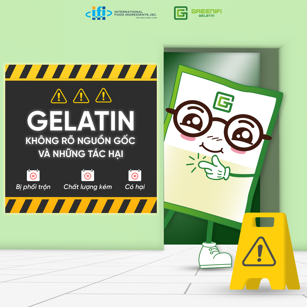 GELATIN KHÔNG RÕ NGUỒN GỐC VÀ NHỮNG TÁC HẠI TIỀM ẨN
