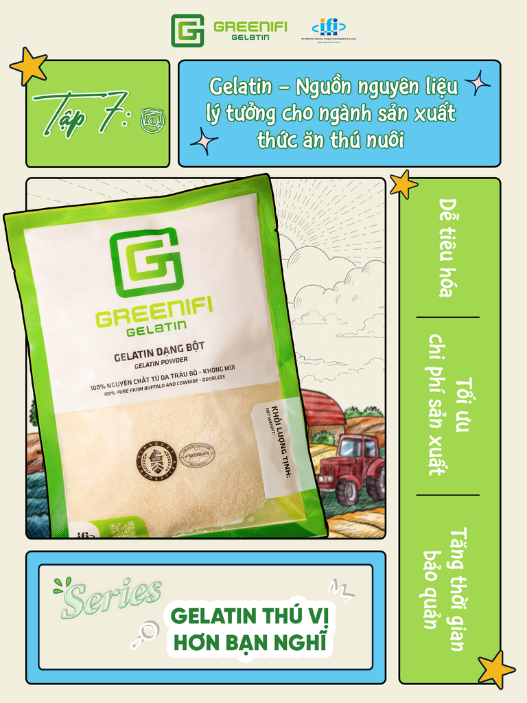 [Series Gelatin thú vị hơn bạn nghĩ - Tập 7: Gelatin - Nguồn nguyên liệu lý tưởng cho ngành sản xuất thức ăn thú nuôi]