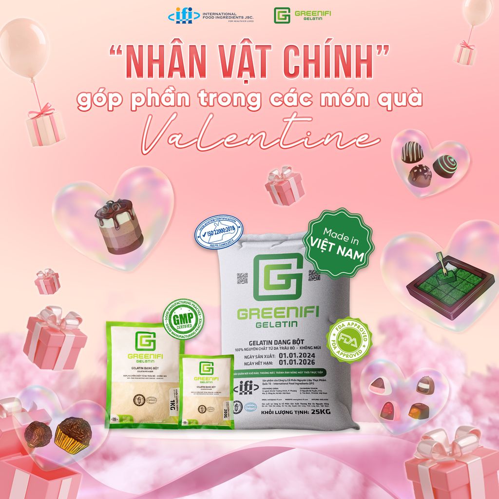 GELATIN & VALENTINE: BẤT NGỜ SỰ THẬT PHÍA SAU NHỮNG MÓN QUÀ NGỌT NGÀO