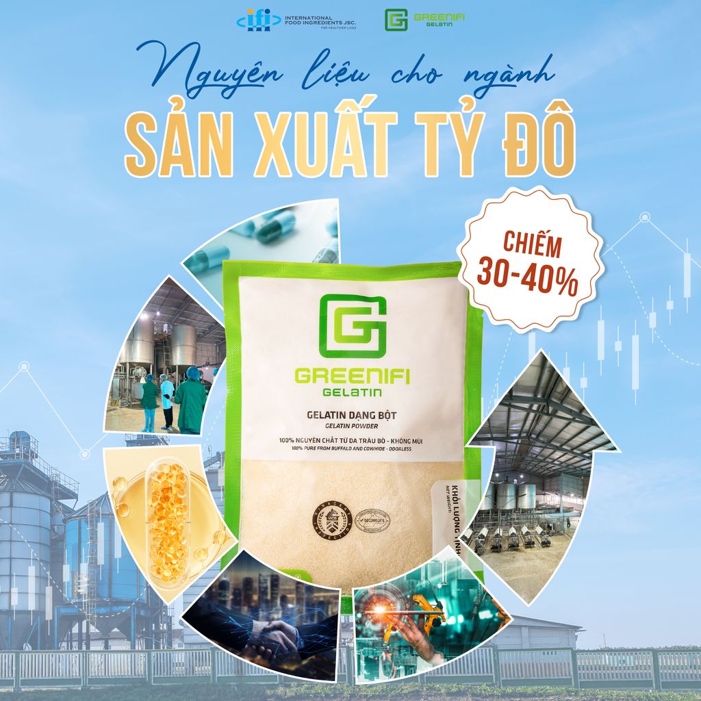 GELATIN – VIÊN GẠCH NỀN MÓNG CHO NGÀNH CÔNG NGHIỆP VIÊN NANG TỶ ĐÔ