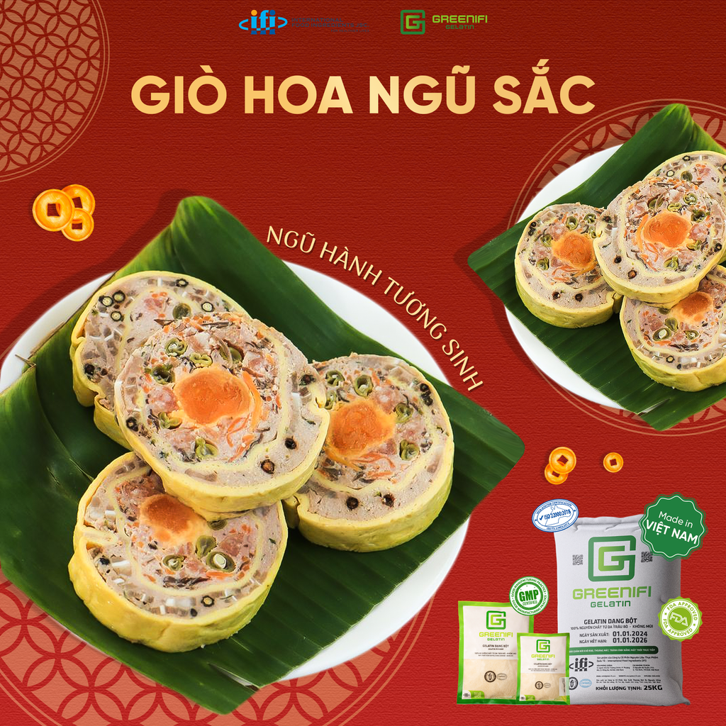 🌟GIÒ HOA NGŨ SẮC CÓ GREENIFI GELATIN, MÃI “KEO” MÃI MẬN 🌟