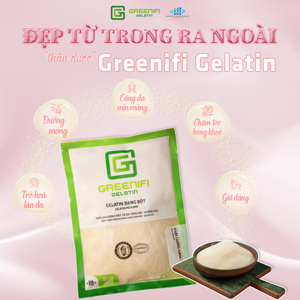 Greenifi Gelatin - Nâng Tầm Sắc Đẹp Từ Bên Trong