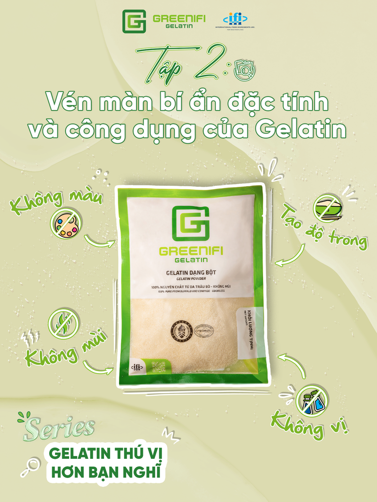 [Series Gelatin thú vị hơn bạn nghĩ - tập 2:  Chiếm chưa đầy 10% tổng khối lượng sản phẩm nhưng lại là một chất không thể thay thế? Bột gelatin thực sự tiềm năng tới đâu !?]