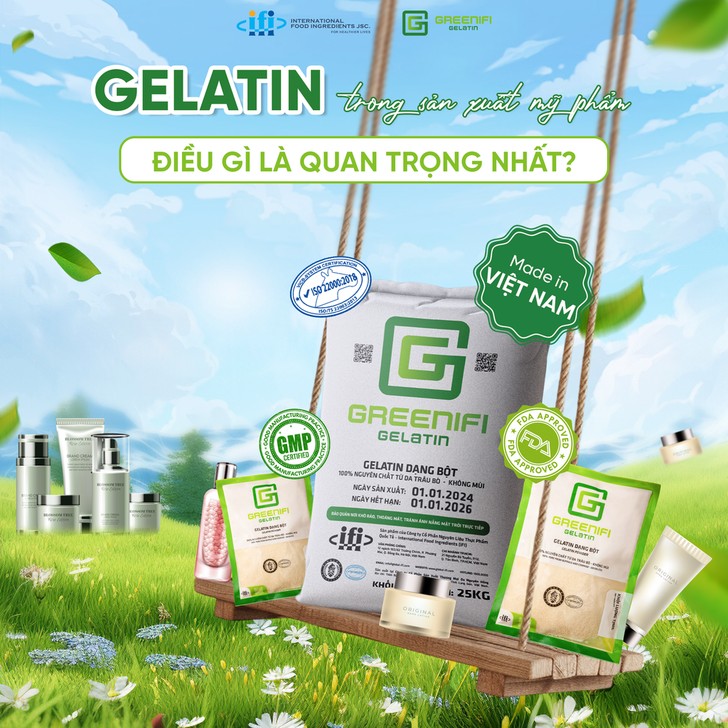 IS IT NECESSARY TO USE ORGANIC GELATIN IN COSMETIC PRODUCTION?
