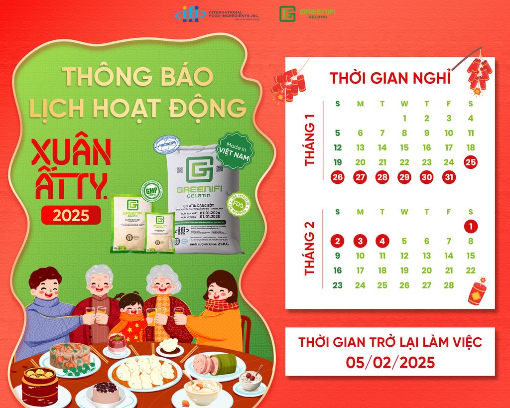 THÔNG BÁO LỊCH NGHỈ TẾT NGUYÊN ĐÁN ẤT TỴ 2025