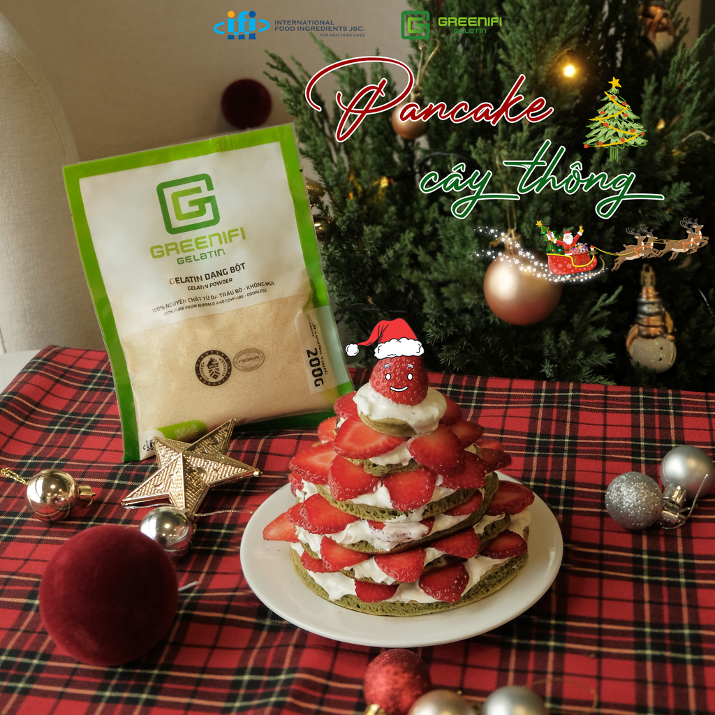 PANCAKE CÂY THÔNG - BIẾN TẤU BÀN TIỆC GIÁNG SINH ĐỘC LẠ